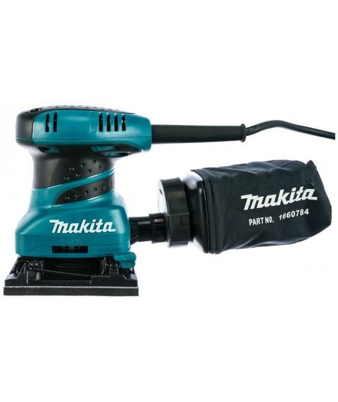 Плоскошлифовальные (вибрационные): Вибрационная шлифмашина Makita BO4555 200W, 14000 об/мин, 112х102 мм, пылесборник фотографии