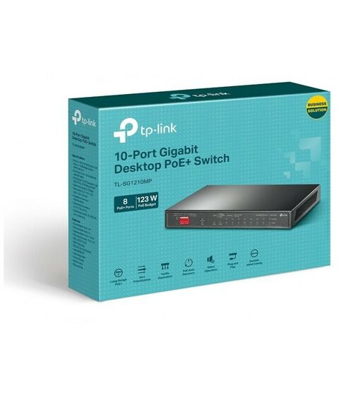 Коммутаторы, маршрутизаторы, межсетевые экраны: Коммутатор TP-Link TL-SG1210MP фотографии