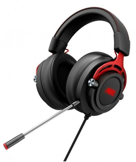 Наушники и гарнитуры: Гарнитура игровая AOC GH300 многоцветная RGB, Stereo, 7.1 Surround, USB кабель 2.0 м, чёрный+красный фотографии