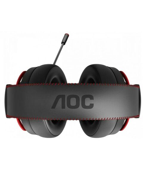 Наушники и гарнитуры: Гарнитура игровая AOC GH300 многоцветная RGB, Stereo, 7.1 Surround, USB кабель 2.0 м, чёрный+красный фотографии