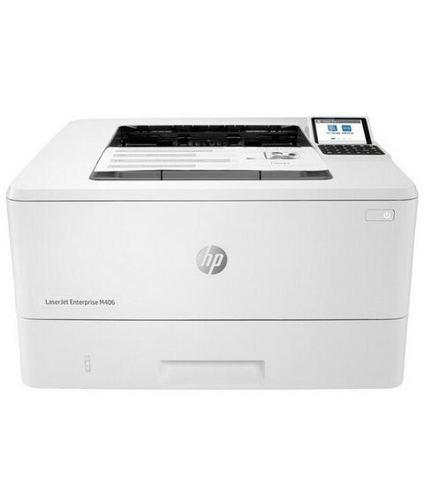Лазерные принтеры: Принтер HP LaserJet Enterprise M406dn A4, 38 стр/мин, 1Gb, LCD, USB2.0,  сетевой, двусторонняя печать [3PZ15A] фотографии