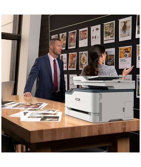Многофункциональные устройства: Многофункциональное устройство XEROX C235 A4, 22стр/мин, 512Mb, 600dpi, лазерное МФУ, факс, ADF, USB2.0, WiFi,  сетевой, двуст.печать [С235V/DNI] фотографии