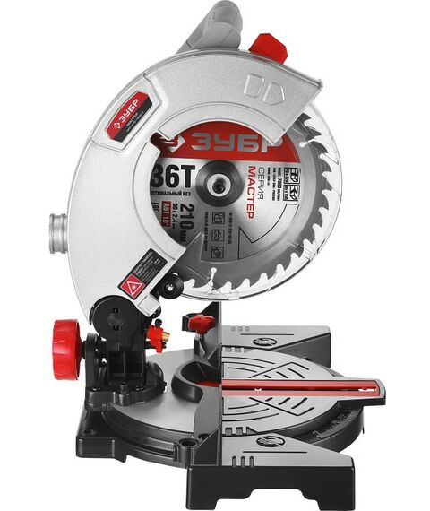 Торцовочные пилы: Пила торцовочная Зубр ЗПТ-210-1400 Л d 210 х 30 мм, 1300 Вт фотографии