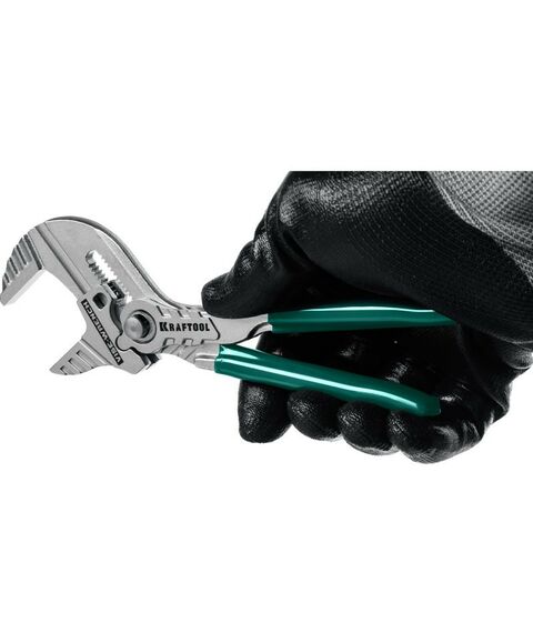 Столярно-слесарный инструмент: Клещи переставные-гаечный ключ KRAFTOOL 180 мм Vise-Wrench [22063] фотографии