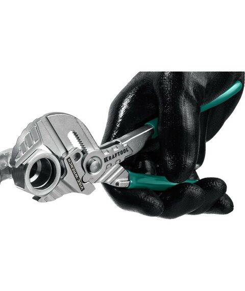 Столярно-слесарный инструмент: Клещи переставные-гаечный ключ KRAFTOOL 180 мм Vise-Wrench [22063] фотографии