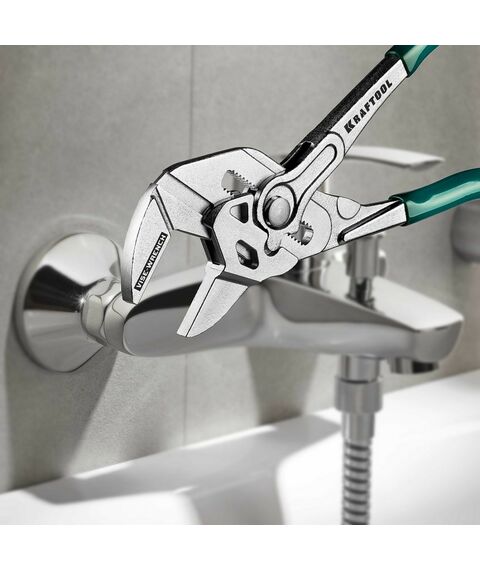 Столярно-слесарный инструмент: Клещи переставные-гаечный ключ KRAFTOOL 250 мм Vise-Wrench [22065] фотографии