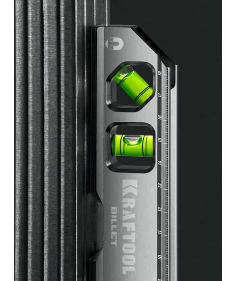 Строительные уровни: Брусковый магнитный уровень KRAFTOOL Billet 8-в-1 20 см [34790] фотографии