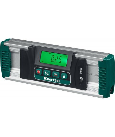 Угломеры, уклономеры: Уровень-уклономер электронный KRAFTOOL EXTREM 0-360°, точность 0,05°, HOLD, подсветка экрана, IP67 [34686] фотографии