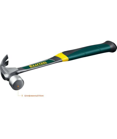 Молотки: Молоток-гвоздодёр KRAFTOOL THOR 560 г цельнокованый столярный [20270] фотографии