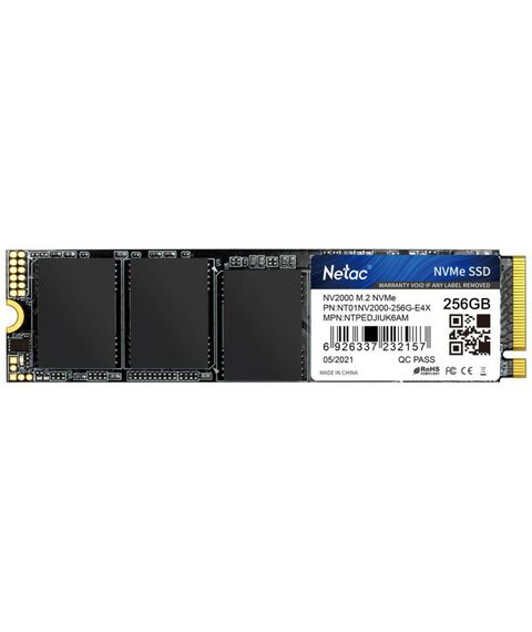 SSD-накопители: SSD-накопитель Netac 256 Gb NV2000 M.2 2280 M [NT01NV2000-256-E4X] фотографии