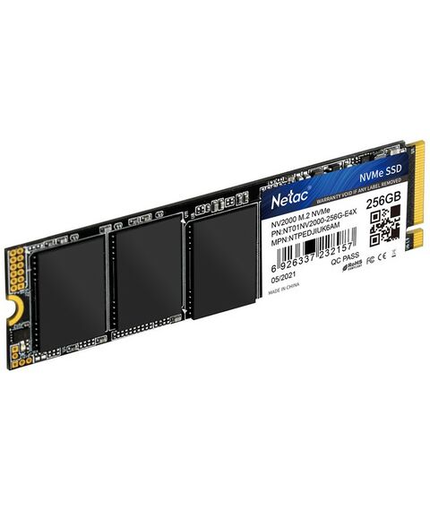 SSD-накопители: SSD-накопитель Netac 256 Gb NV2000 M.2 2280 M [NT01NV2000-256-E4X] фотографии