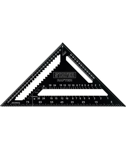Угломеры, уклономеры: Универсальный кровельный угольник STAYER 305 мм 5-в-1 [34306-30] фотографии