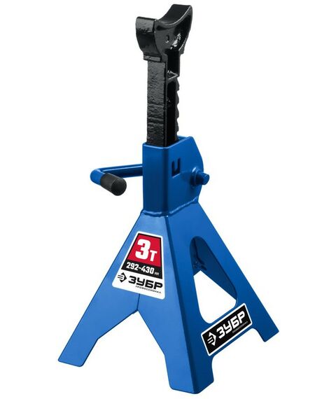 Домкраты: Усиленная страховочная подставка Зубр Профессионал 3т 292-430 мм [43065-3] фотографии