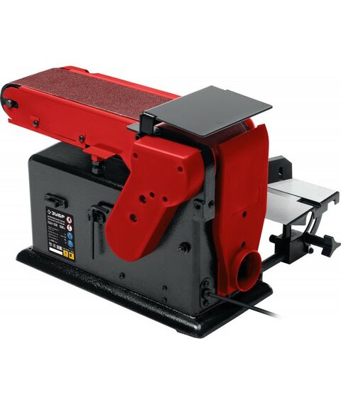 Обрабатывающие станки: Тарельчато - ленточный шлифовальный станок Зубр СШЛ-550 d 150 мм, 100 х 914 мм лента, 550 Вт фотографии