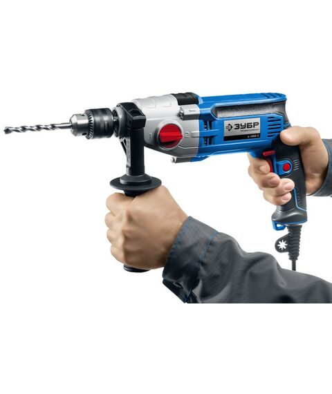 Дрели и шуруповерты: Безударная дрель Зубр Профессионал Д-П900-2 900 Вт, 13 мм, 2-скоростная, мет. корпус [Д-П900-2] фотографии