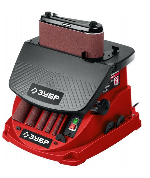 Обрабатывающие станки: Осцилляционный шпиндельный шлифовальный станок Зубр СШО-650Л d 13, 19, 26, 38, 51 x 115, 650 Вт фотографии