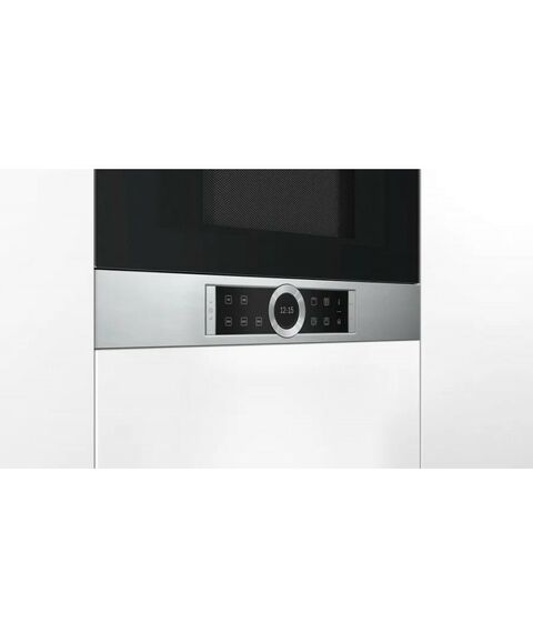 Встраиваемые микроволновые печи: Встраиваемая микроволновая печь BOSCH BEL634GS1M Series 8 382 x 594 x 318 мм, 900W, 21л, функция гриль, TFT Display фотографии