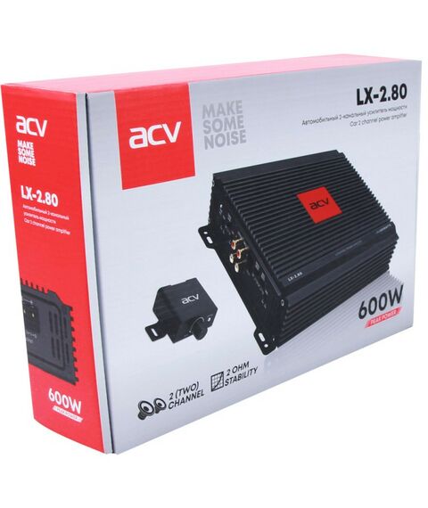 Автомобильные усилители: Усилитель автомобильный ACV LX-2.80 двухканальный [22745] фотографии