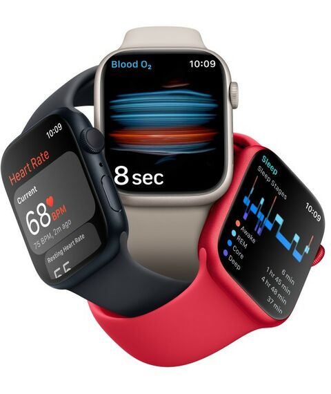 Умные часы: Смарт-часы Apple Watch 8 GPS Starlight Aluminum Case with with Starlight Sport Band 45mm L [MNUQ3LL/A] фотографии