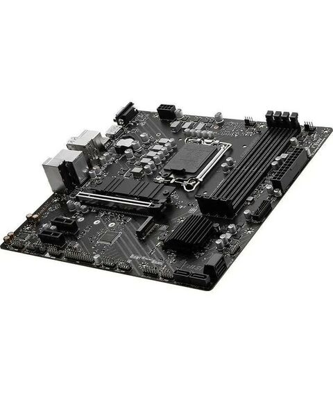 Материнские платы: Материнская плата MSI PRO B760M-P DDR4 LGA1700 <B760> PCI-E Dsub+HDMI+DP GbLAN SATA MicroATX 4DDR4 RTL фотографии