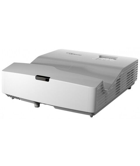 Проекторы: Проектор Optoma W340UST DLP, WXGA 1280x800, 4000Lm, 22000:1, 2xHDMI, MHL, USB, LAN, 1x16W speaker, 3D Ready, lamp 15000hrs, ultra short-throw, White, 4.87 кг [E1P1A1FWE1Z2] фотографии