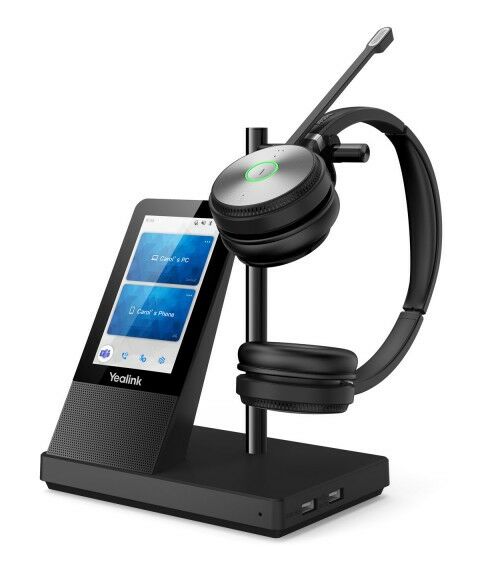 Радиотелефоны DECT: DECT-гарнитура Yealink WH66 Dual UC фотографии