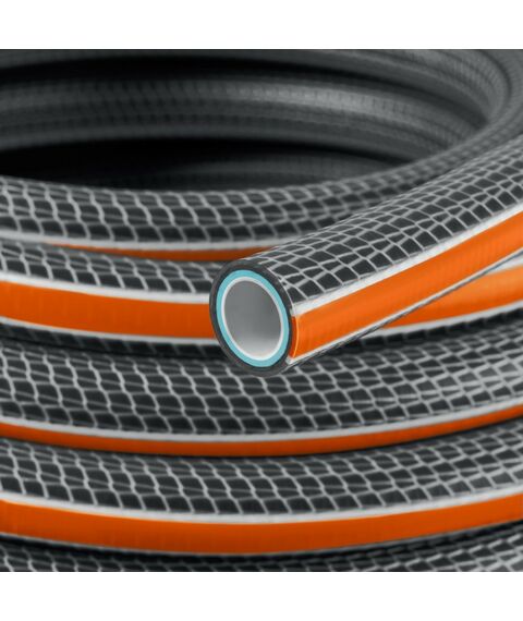 Шланги, системы водопровода и автополива: Поливочный шланг GRINDA PROLine ULTRA 6 1" 25 м 20 атм шестислойный двойное армированиие [429009-1-25] фотографии