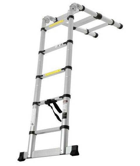 Стремянки и лестницы: Стремянка-лестница телескопическая TUNDRA 1.6 х 1.6 м раскладная, алюминиевая фотографии