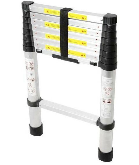 Стремянки и лестницы: Лестница телескопическая TUNDRA 2 м алюминиевая, 7 ступеней фотографии