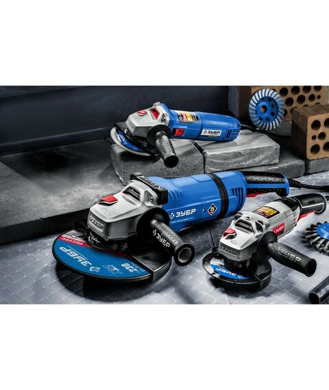 Угловые шлифмашинки (болгарки): УШМ Зубр Профессионал УШМ-П125-1500 ПСТ 1500 Вт, d125 мм фотографии