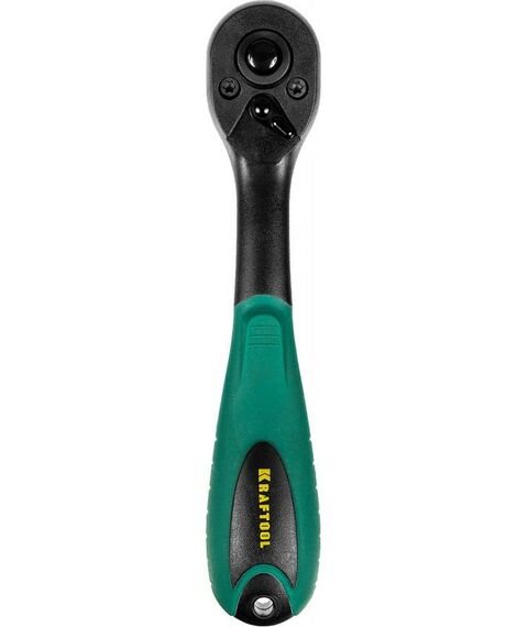 Столярно-слесарный инструмент: Трещотка для торцовых головок KRAFTOOL 1/4" 72 зубца пластиковое покрытие [27796-1/4] фотографии