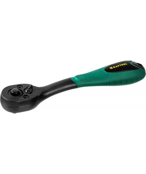 Столярно-слесарный инструмент: Трещотка для торцовых головок KRAFTOOL 1/4" 72 зубца пластиковое покрытие [27796-1/4] фотографии