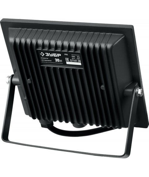 Осветительные приборы: Светодиодный прожектор Зубр Профессионал ПСК-30 30 Вт, 6500К IP65 [57141-30] фотографии
