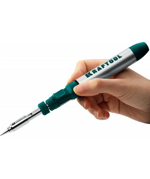 Горелки: Газовый паяльник KRAFTOOL SolderGas 70A 30-70Вт 1300°С горелка, фен, набор 3-в-1 [55504-H3] фотографии