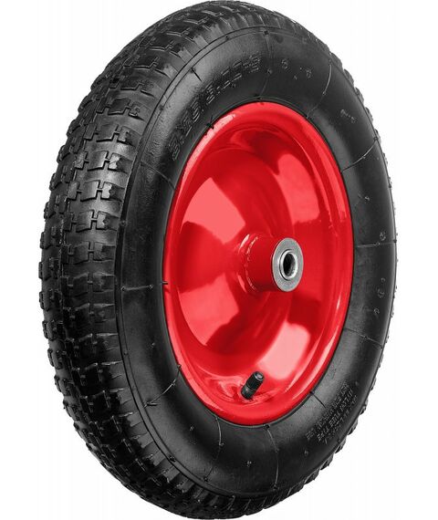 Тачки строительные: Пневматическое колесо Зубр КП-3 3.25" х 360 мм, стальной диск, для тачки (арт. 39962) [39955-3] фотографии