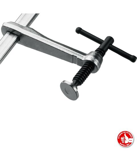 Тиски, струбцины, наковальни, верстаки: Цельнокованая струбцина Зубр КС-300/120 F 300х120 мм [32157-120-300] фотографии