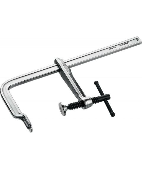 Тиски, струбцины, наковальни, верстаки: Цельнокованая струбцина Зубр КС-300/120 F 300х120 мм [32157-120-300] фотографии