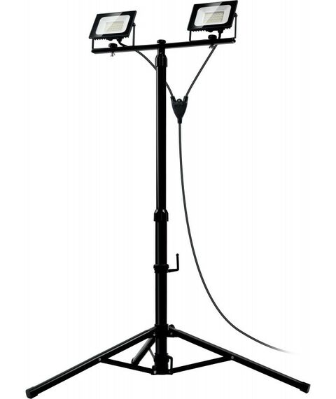 Осветительные приборы: Светодиодные прожекторы на штативе Зубр Профессионал ПСК 30х2 2х30Вт, 6500К IP65, 1.6м [57145-2-30] фотографии