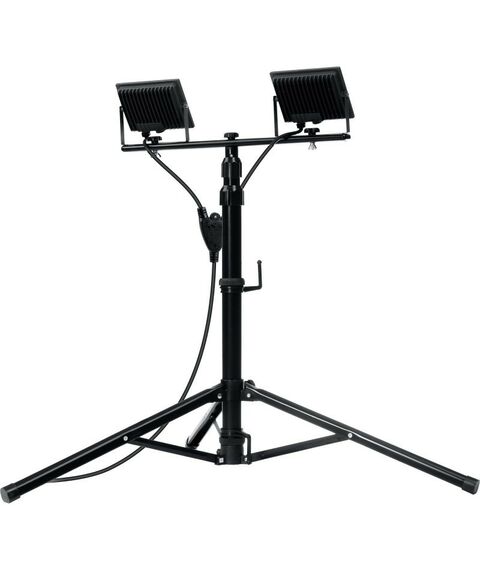 Осветительные приборы: Светодиодные прожекторы на штативе Зубр Профессионал ПСК 30х2 2х30Вт, 6500К IP65, 1.6м [57145-2-30] фотографии