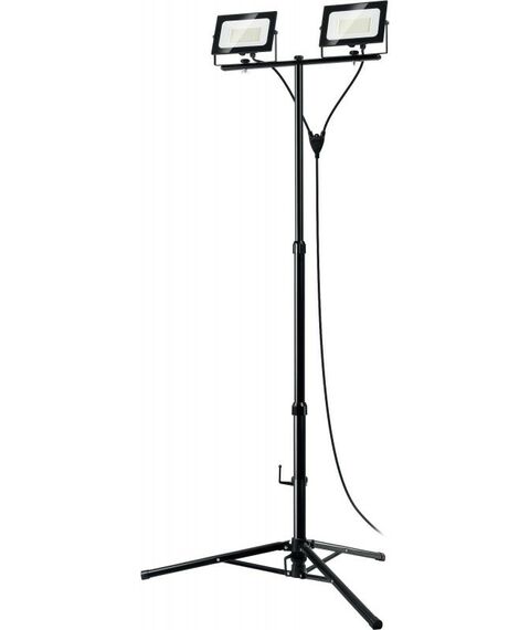 Осветительные приборы: Светодиодные прожекторы на штативе Зубр Профессионал ПСК 50х2 2х50Вт, 6500К IP65, 1.6м [57145-2-50] фотографии