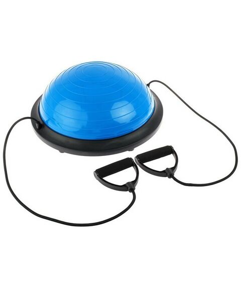 Фитнес оборудование: Полусфера BOSU гимнастическая  46 х 20 см с насосом, цвет синий фотографии