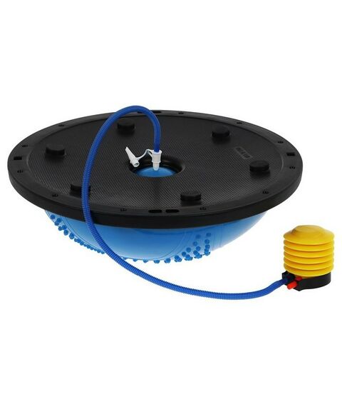 Фитнес оборудование: Полусфера BOSU гимнастическая массажная  55 х 25 см с насосом, цвет синий фотографии