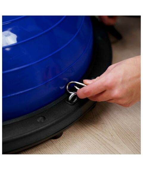 Фитнес оборудование: Полусфера BOSU гимнастическая  55 х 25 см с насосом, цвет синий фотографии