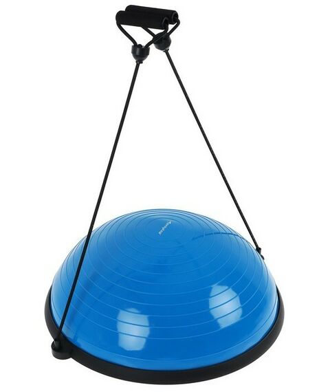 Фитнес оборудование: Полусфера BOSU гимнастическая  55 х 25 см с насосом, цвет синий фотографии