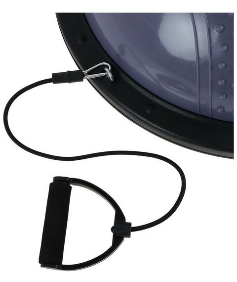 Фитнес оборудование: Полусфера BOSU гимнастическая массажная  58 х 25 см с насосом, цвет серый фотографии