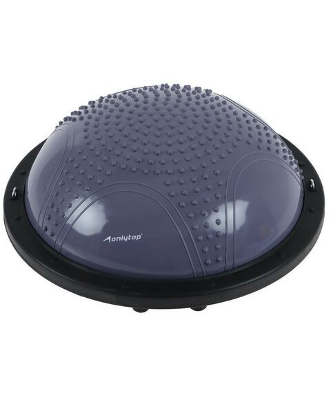 Фитнес оборудование: Полусфера BOSU гимнастическая массажная  58 х 25 см с насосом, цвет серый фотографии