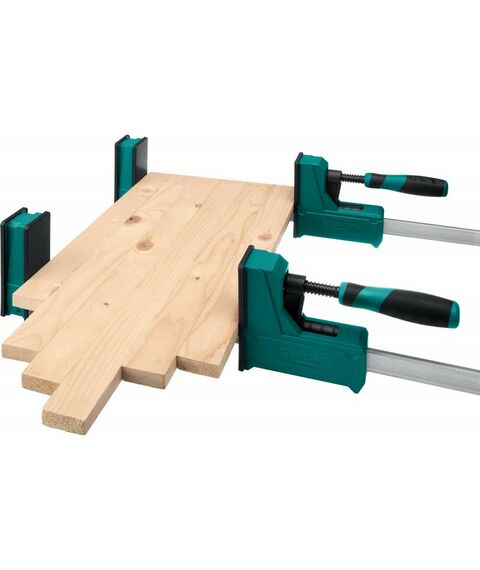 Тиски, струбцины, наковальни, верстаки: Набор корпусных струбцин и принадлежностей KRAFTOOL GRAND SET-12 12 предметов, 1000 мм, и 600 мм [32240-H12] фотографии