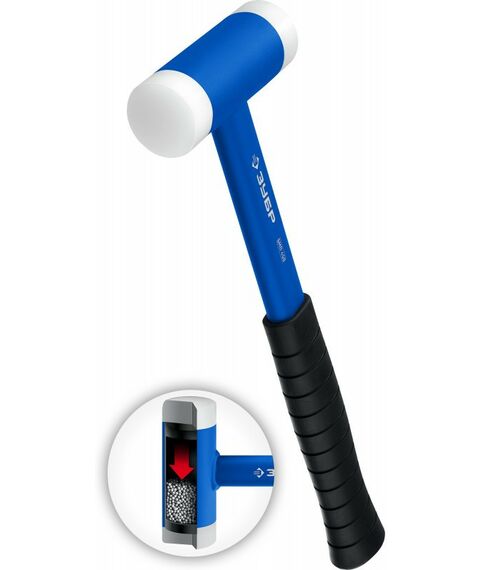 Киянки: Безынерционный молоток с полиамидными бойками Зубр Профессионал БМП-35 мм [2043-35] фотографии