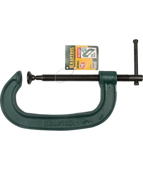 Тиски, струбцины, наковальни, верстаки: Струбцина G-образная KRAFTOOL EXTREM G-150 150х65 мм [32229-150] фотографии
