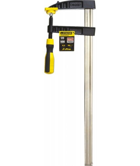 Тиски, струбцины, наковальни, верстаки: Усиленная струбцина F STAYER Hercules-F HF-50/12 120х500 мм [32095-120-500] фотографии